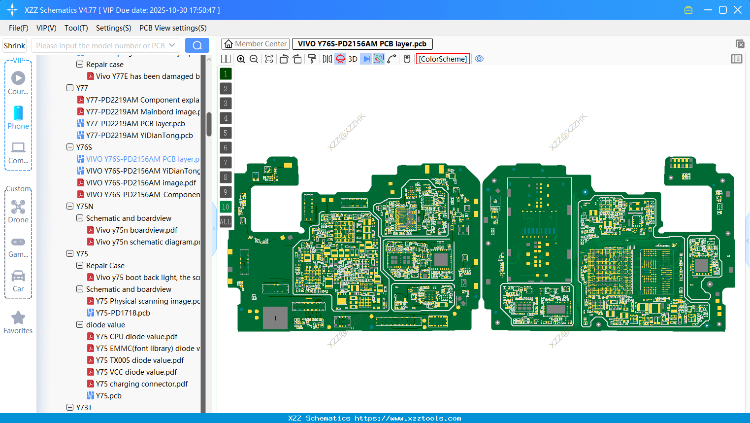 VIVO Y76S-PD2156AM PCB Layer